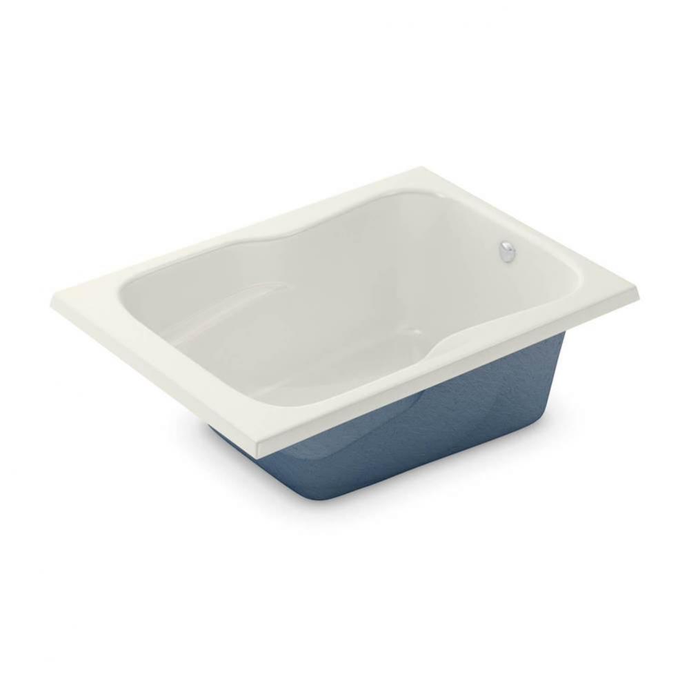 SB-3260 AcrylX Drop-in End Drain Homestead Bath in Biscuit