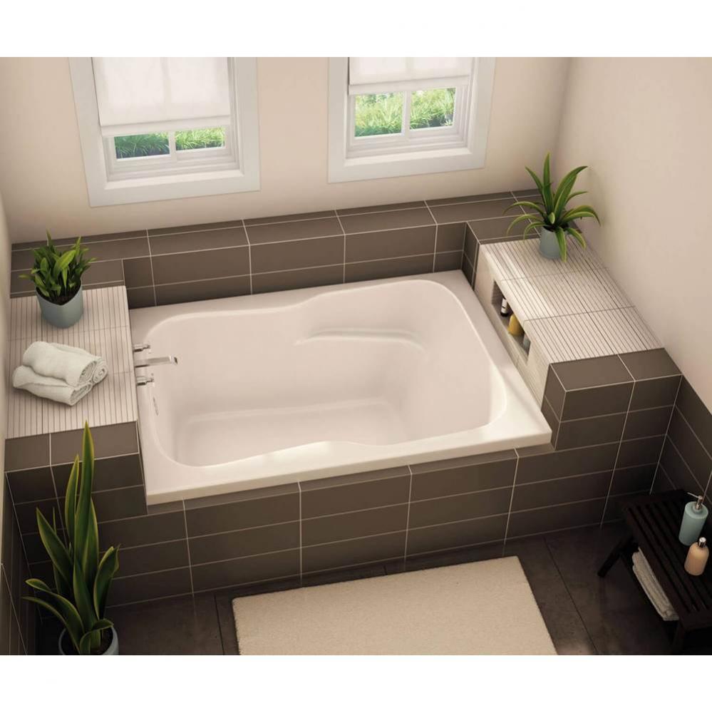 SBF-3660 AcrylX Alcove Left-Hand Drain Bath in White