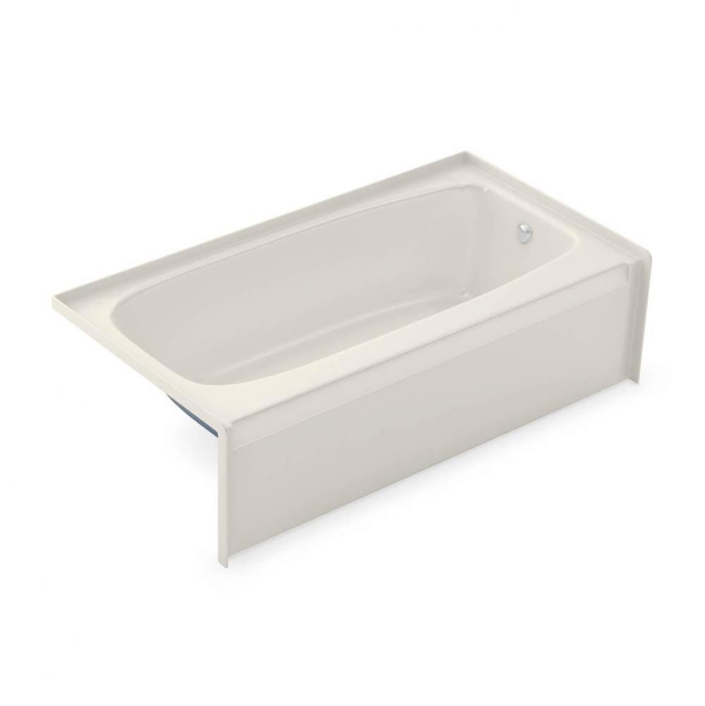 TO-3060 AcrylX Alcove Right-Hand Drain Bath in Biscuit