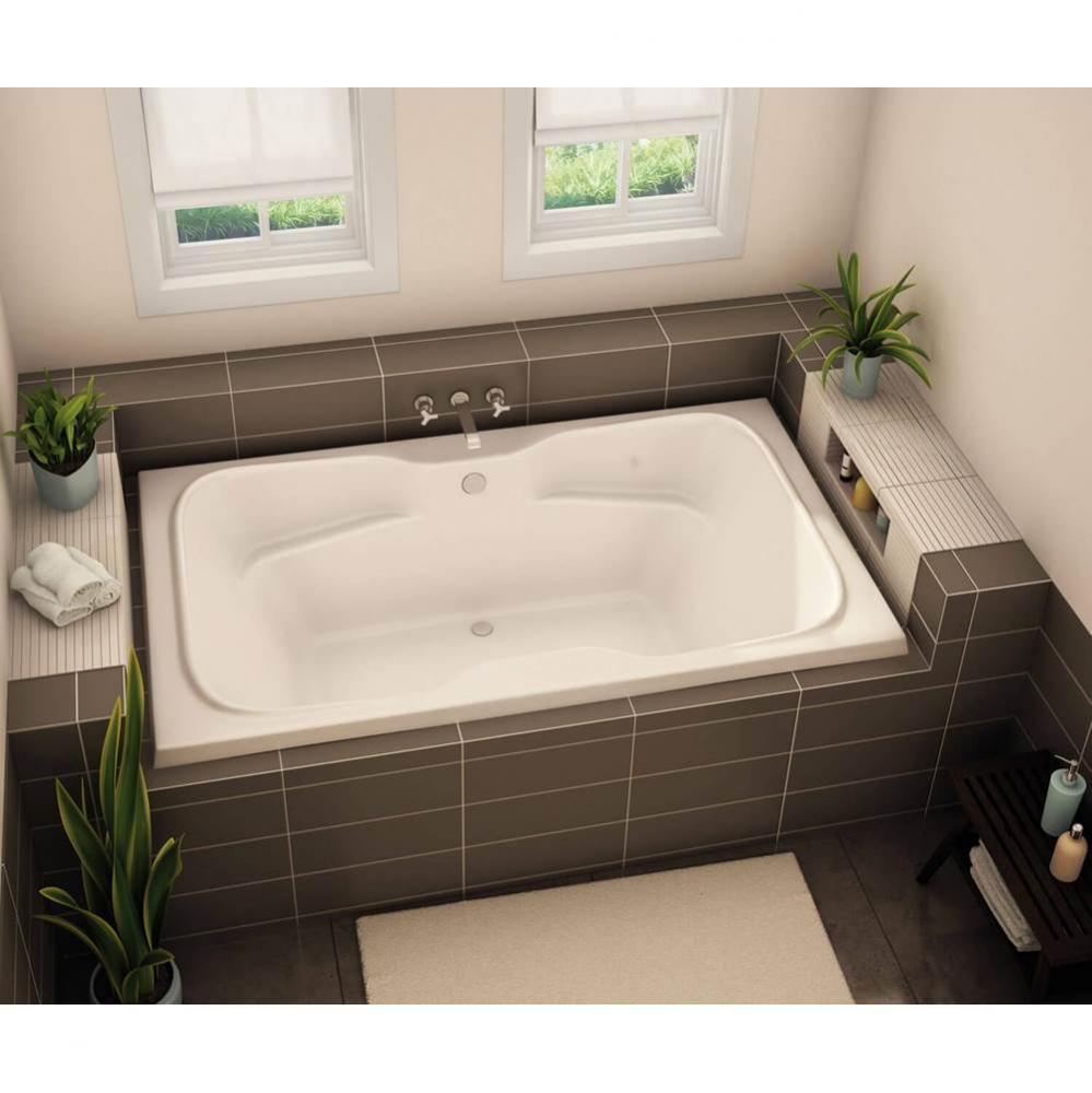 SBHG-4272 AcrylX Drop-in Center Drain Bath in White