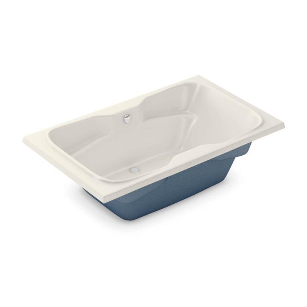 SBHG-4272 AcrylX Drop-in Center Drain Bath in Biscuit