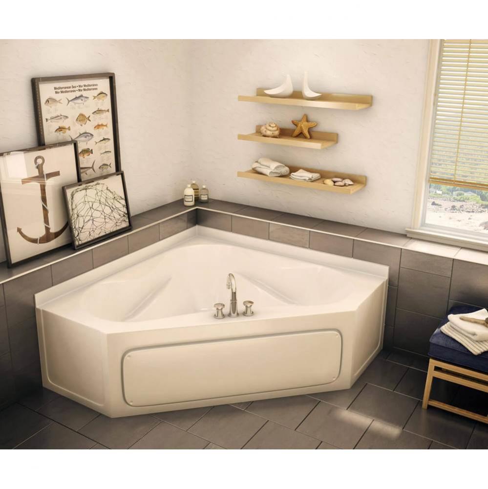 GT-6060AP AcrylX Corner Center Drain Homestead Bath in White