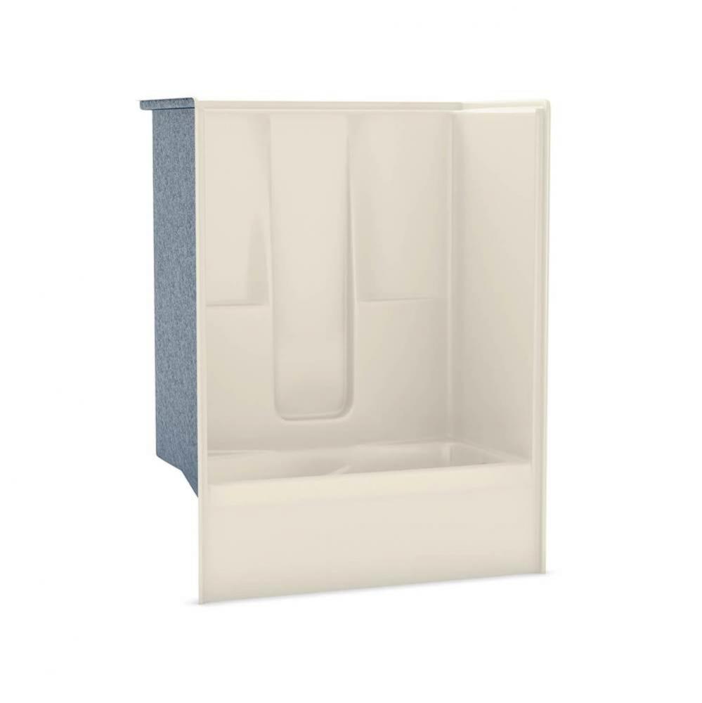 SBW-3360 AcrylX Alcove Right-Hand Drain One-Piece Tub Shower in Bone