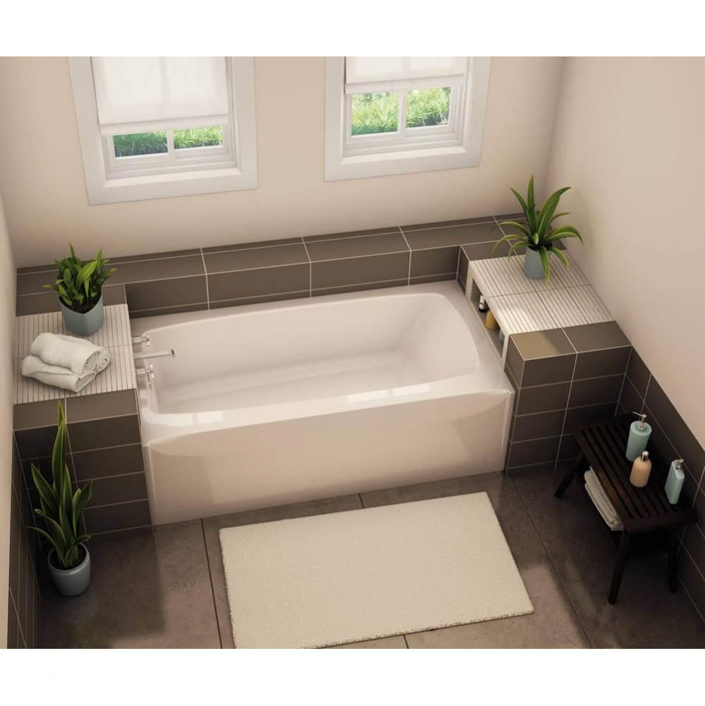 TO-3260 AcrylX Alcove Left-Hand Drain Bath in White