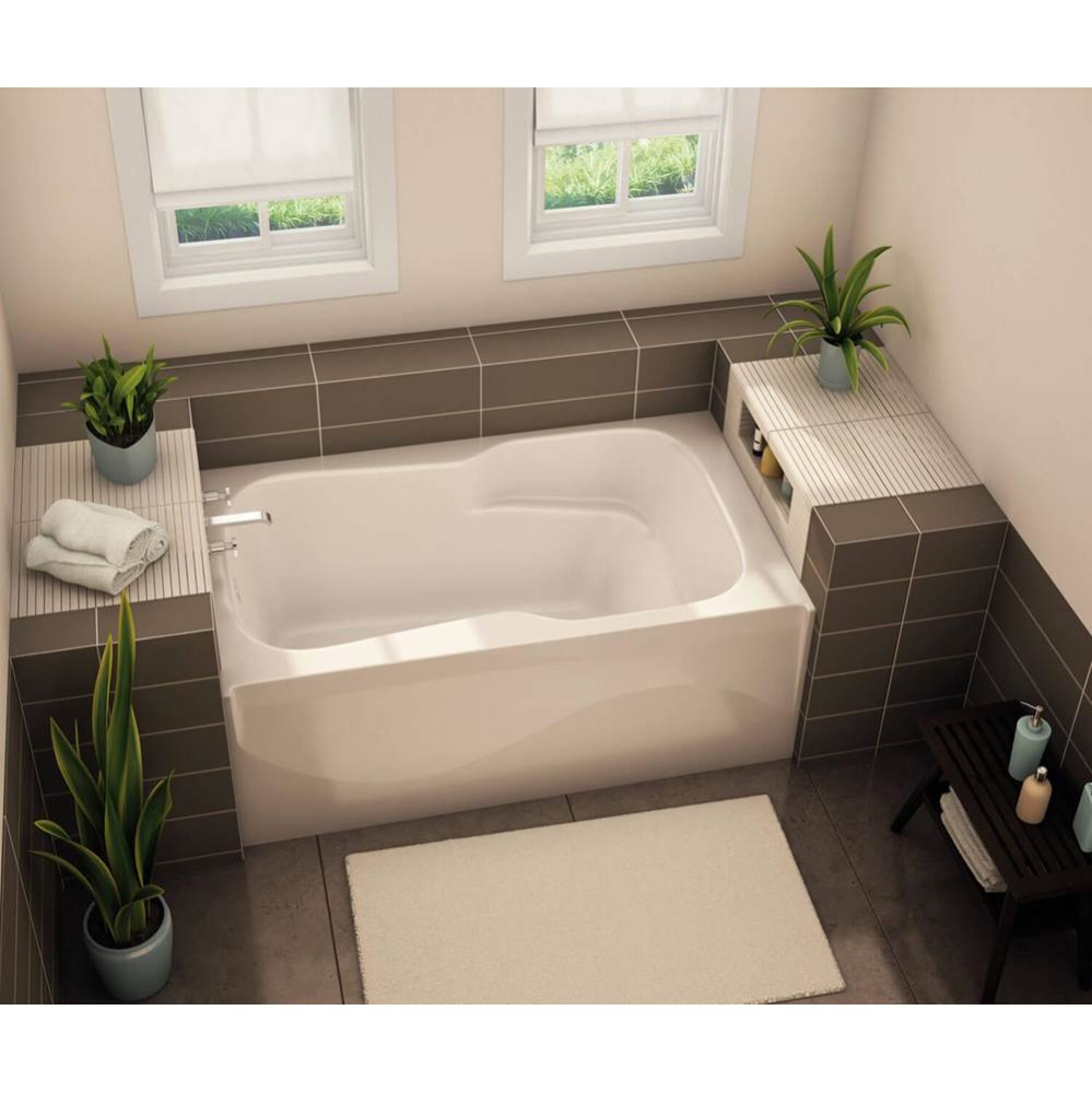 SBA-3260 AcrylX Alcove Left-Hand Drain Bath in White