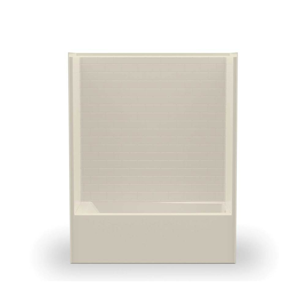 6030STTM AFR  AcrylX Alcove Right-Hand Drain One-Piece Tub Shower in Bone