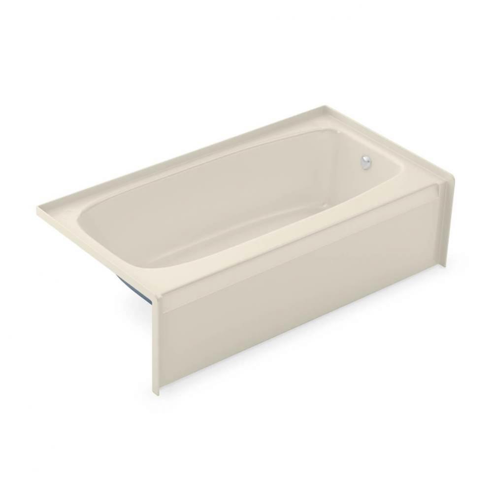 TO-2954 54 in. x 29 in. Rectangular Alcove Bathtub with Right Drain in Bone