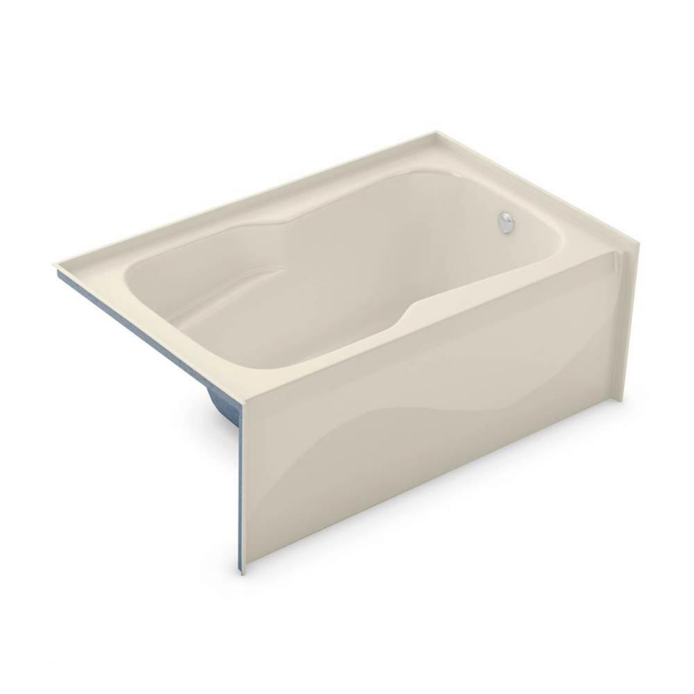 SBA-3660 60 in. x 36.5 in. Rectangular Alcove Bathtub with Left Drain in Bone