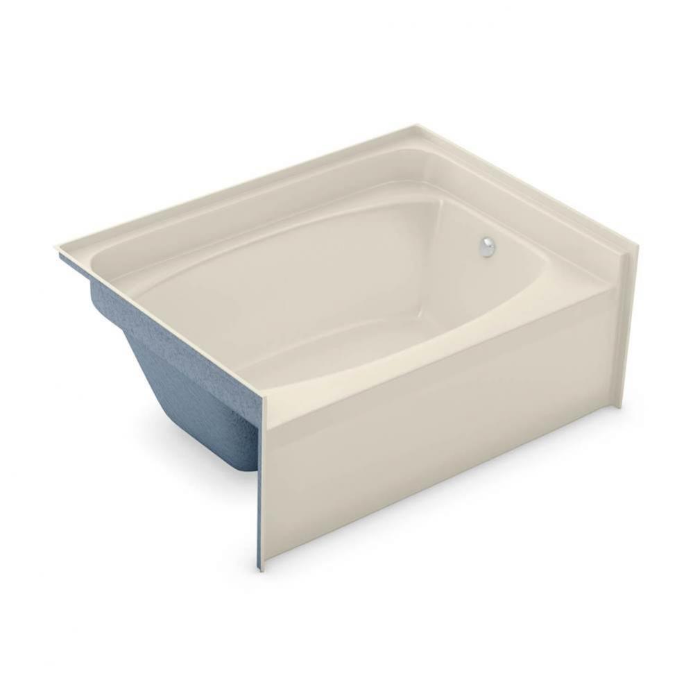 GT-4260 60 in. x 40.5 in. Rectangular Alcove Bathtub with Right Drain in Bone