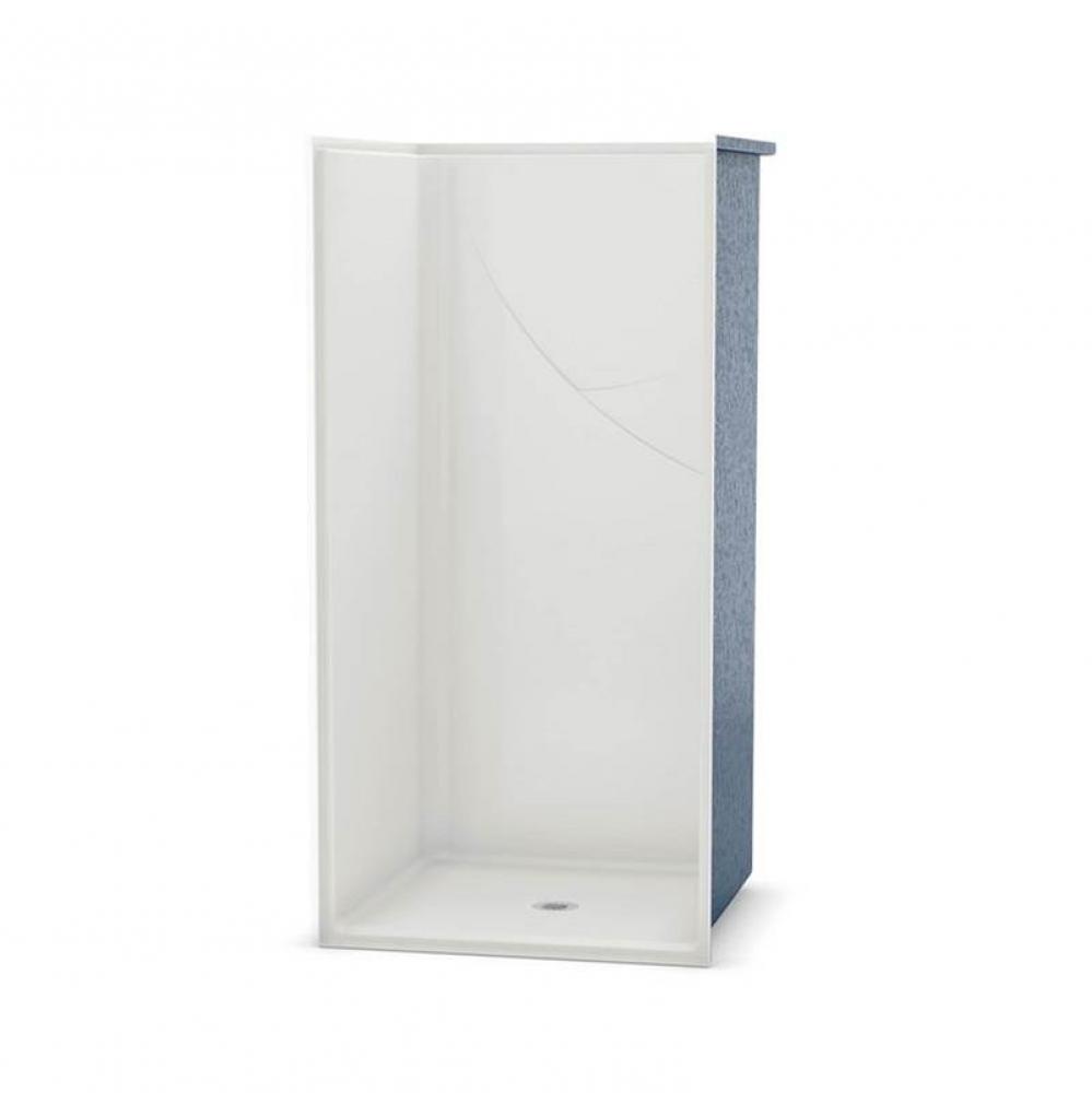 OPS-3636 - Base Model 36 in. x 36 in. x 76.625 in. 1-piece Alcove Shower with No Seat, Center Drai