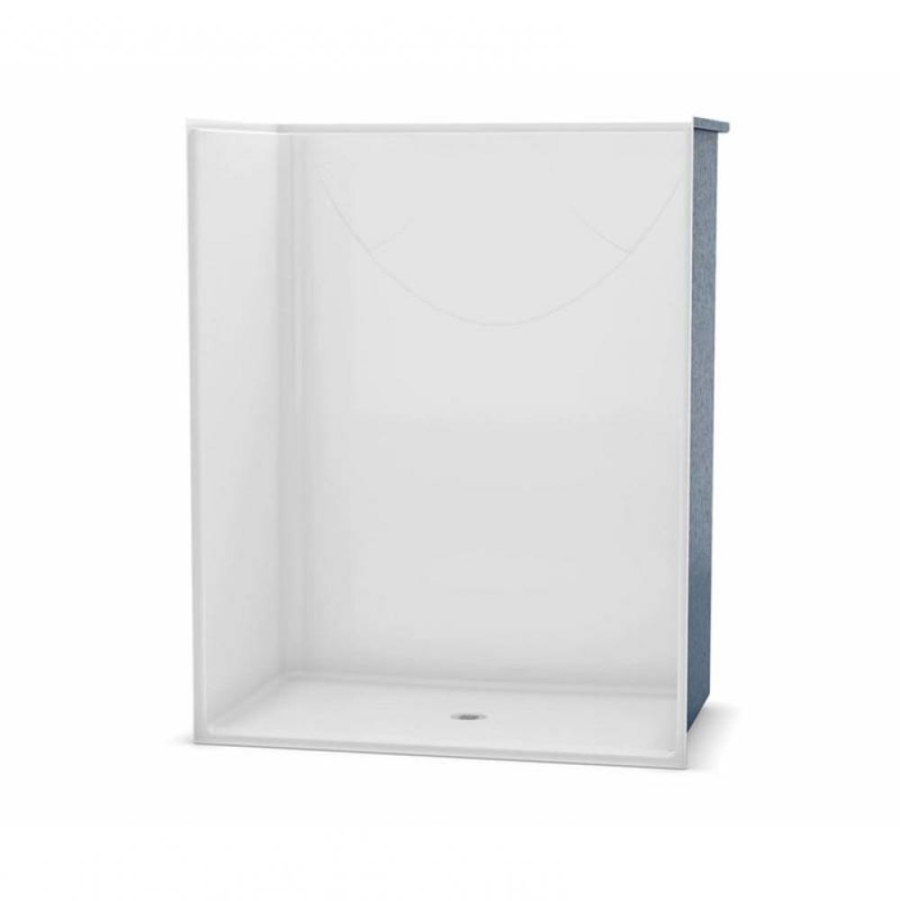 OPS-6036-RS - Base Model 60 in. x 36 in. x 76.625 in. 1-piece Alcove Shower with No Seat, Center D