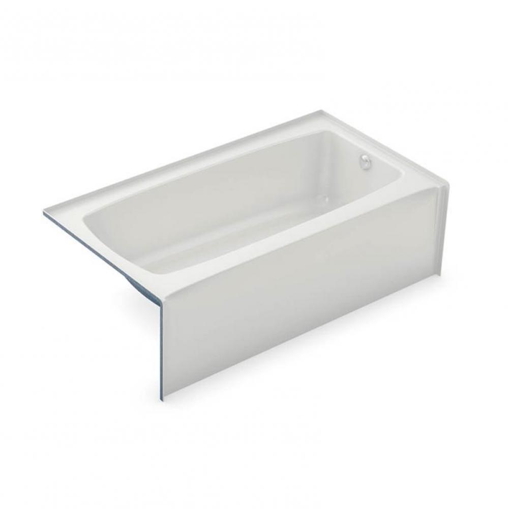 TO-3260 60 in. x 32 in. Rectangular Alcove Bathtub with Left Drain in Biscuit