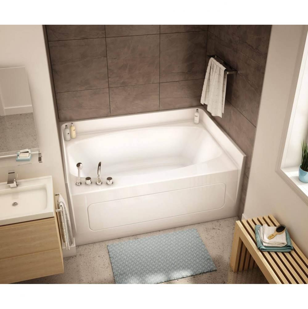 GT-4260AP AcrylX Alcove Center Drain Bath in White