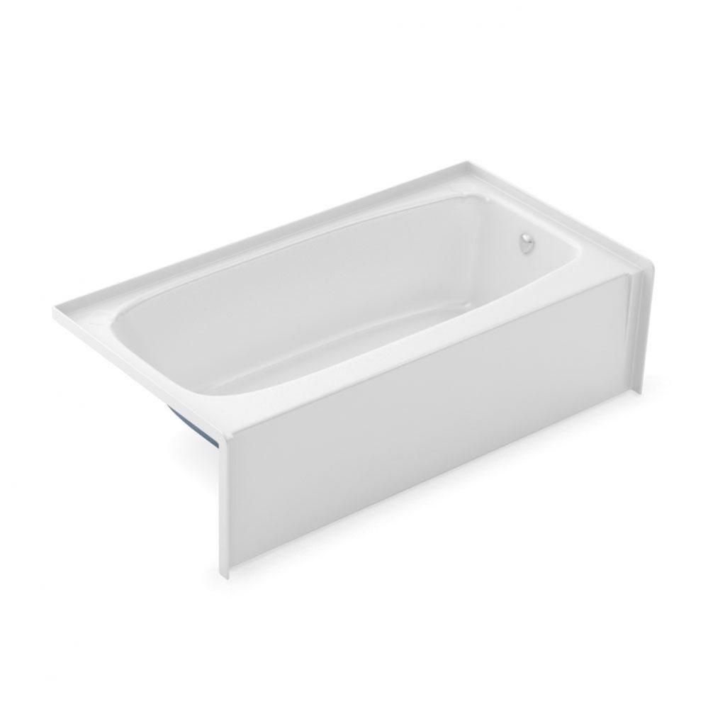 TO-3060 60 in. x 30.5 in. Rectangular Alcove Bathtub with Right Drain in Bone