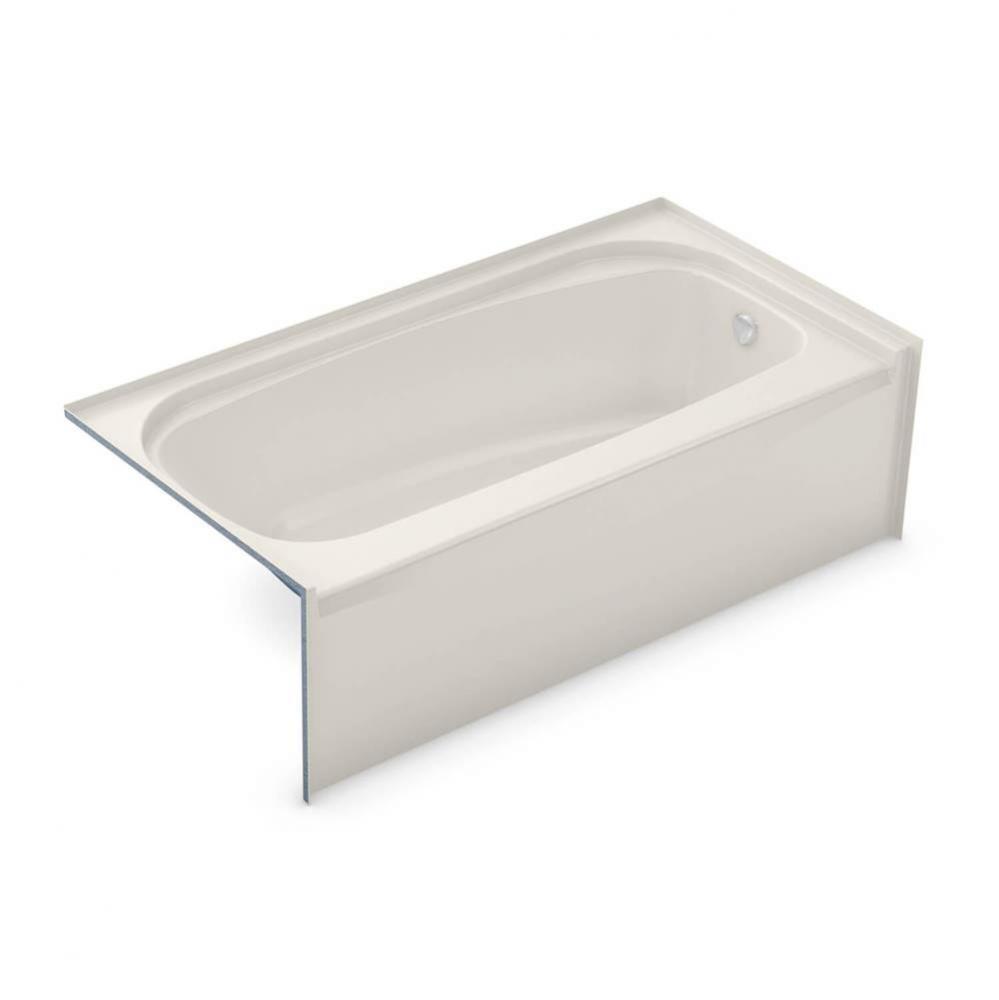 TOF-3060 AFR AcrylX Alcove Right-Hand Drain Bath in Biscuit