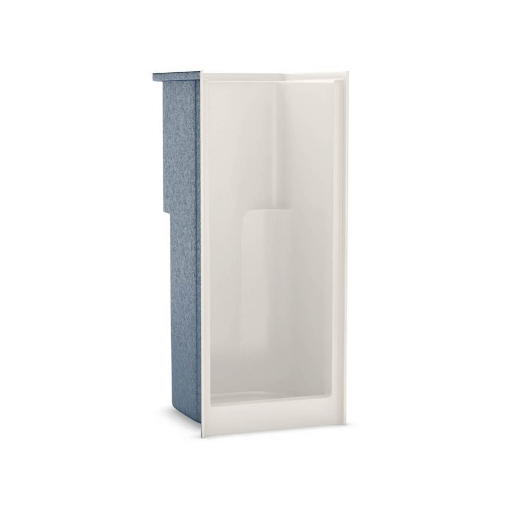 S-32 AcrylX Alcove Center Drain One-Piece Shower in Biscuit