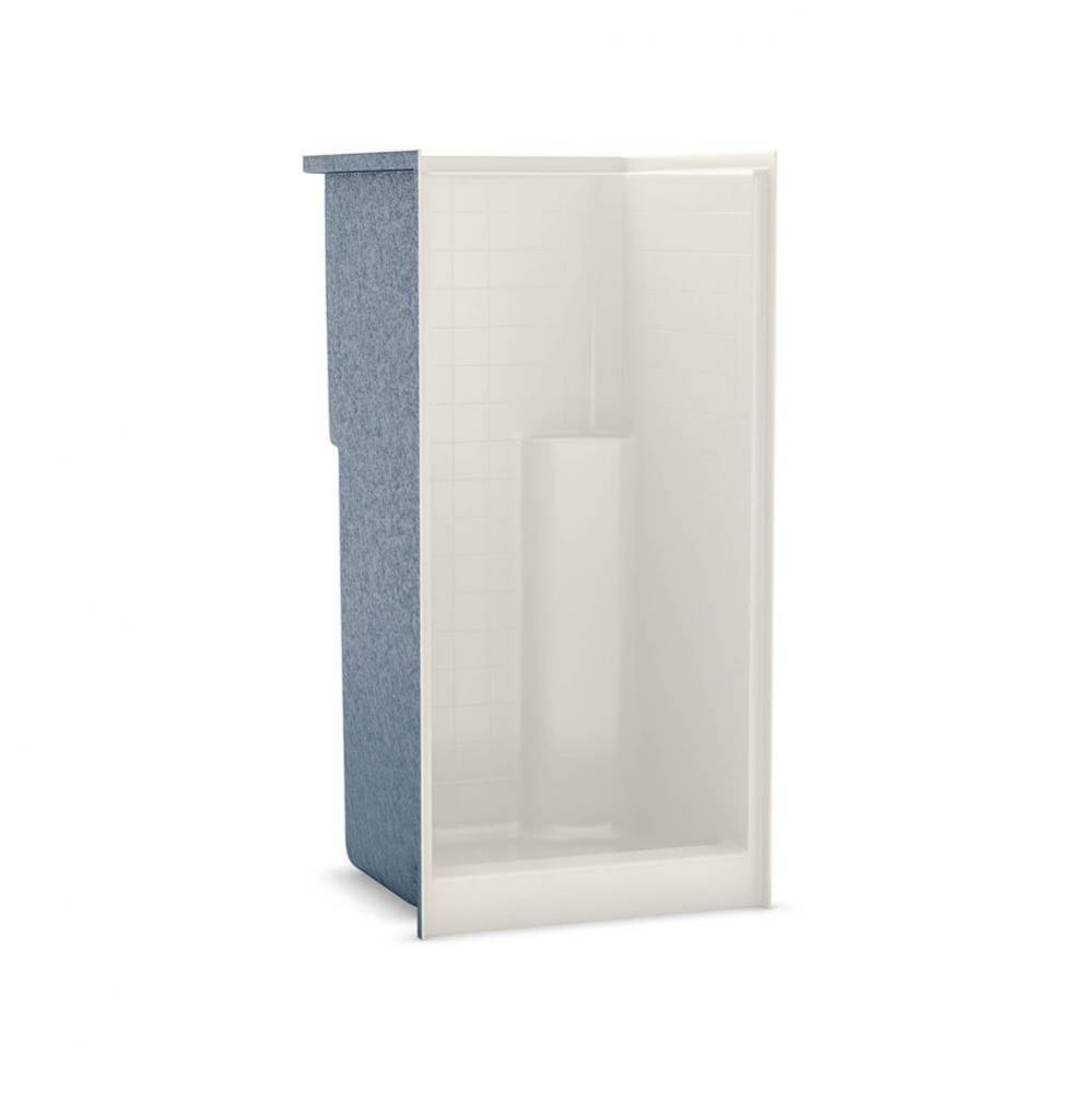 S-36T AcrylX Alcove Center Drain One-Piece Shower in Biscuit