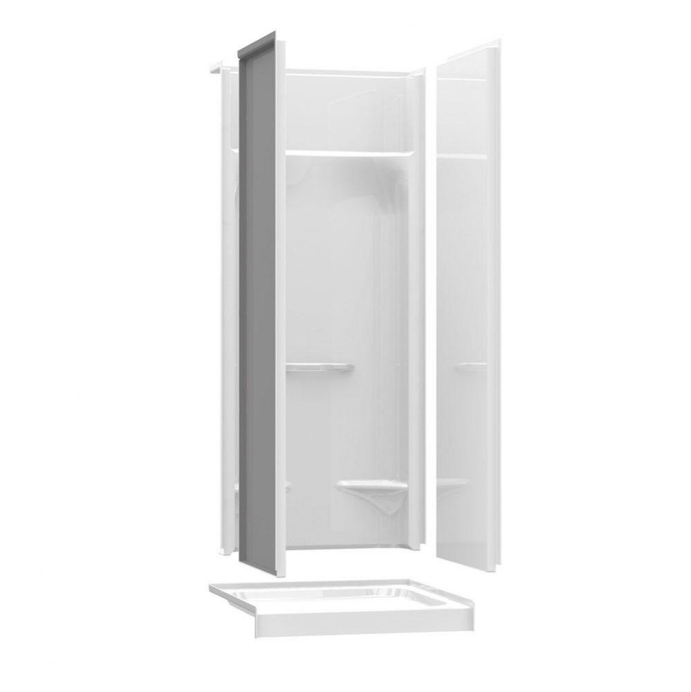 KDS 3232 AFR 31.875 in. x 32 in. x 79.5 in. 4-piece Alcove Shower with No Seat, Center Drain in Bo