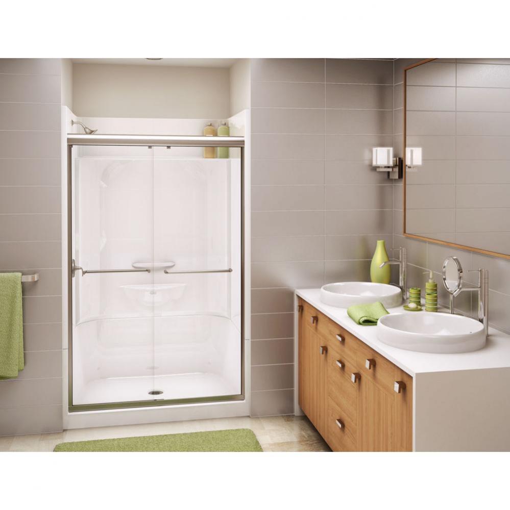 KDS 3448 AFR 47.875 in. x 33.625 in. x 82.25 in. 4-piece Alcove Shower with No Seat, Center Drain