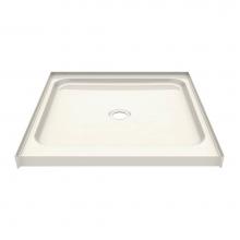 Aker 142027-000-007-583 - SPL 3636 AFR AcrylX Alcove Center Drain Shower Base in Biscuit
