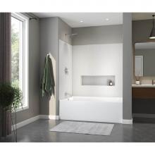 Aker 141476-000-002-501 - SMIN-4260 AFR AcrylX Alcove Left-Hand Drain Bath in White