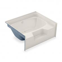 Aker 141083-000-007-000 - GT-60 AcrylX Alcove Center Drain Bath in Biscuit