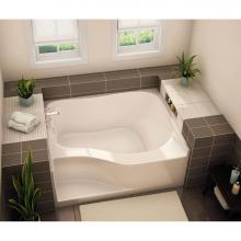 Aker 141084-000-002-001 - GT-4860 AcrylX Alcove Left-Hand Drain Bath in White