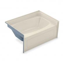 Aker 141482-000-004-500 - GT-4260AP AcrylX Alcove Center Drain Bath in Bone