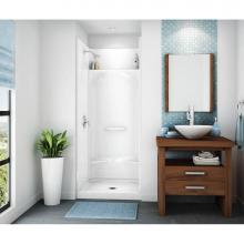 Aker 142018-000-002-093 - KDS 3232 AcrylX Alcove Center Drain Four-Piece Shower in White