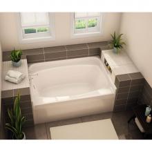 Aker 141082-000-002-501 - GT-4260 AFR AcrylX Alcove Left-Hand Drain Bath in White