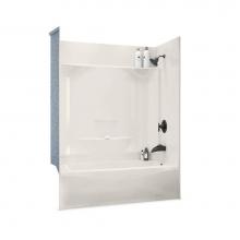 Aker 142012-058-007-094 - KDTS 3260 AcrylX Alcove Left-Hand Drain Four-Piece Homestead Tub Shower in Biscuit