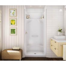 Aker 142024-000-002-093 - KDS 3636 AcrylX Alcove Center Drain Four-Piece Shower in White