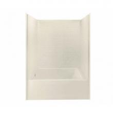 Aker 141394-000-004-501 - 6042STTM AFR  AcrylX Alcove Left-Hand Drain One-Piece Tub Shower in Bone