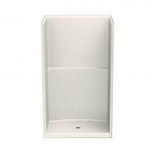 Aker 141391-000-007-000 - 14834STT AcrylX Alcove Center Drain One-Piece Shower in Biscuit