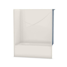 Aker 141309-R-000-007 - OPTS-6032 AcrylX Alcove Right-Hand Drain One-Piece Tub Shower in Biscuit - Base Model