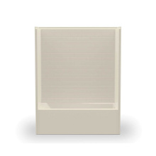 Aker 141396-R-000-004 - 6030STT AcrylX Alcove Right-Hand Drain One-Piece Tub Shower in Bone