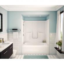 Aker 141007-AFR/R-000-002 - GTW-4260 60 in. x 40.5 in. x 73.5 in. 1-piece Tub Shower with Right Drain in White