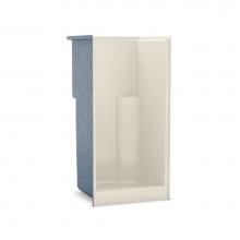 Aker 141022-AFR-000-004 - S-36 AFR 36 in. x 36 in. x 74.75 in. 1-piece Alcove Shower with Center in Bone