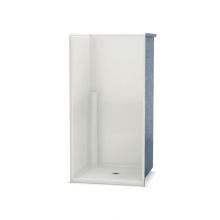 Aker 141284-L-000-004 - OPS-3636G 36 in. x 36 in. x 72.25 in. 1-piece Alcove Shower with Left shelf, Center Drain in Bone