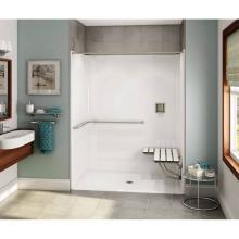 Aker 141297-R-000-002 - OPS-6036 with ADA/ANSI Grab Bar and Seat 60 in. x 36 in. x 76.625 in. 1-piece Alcove Shower with R