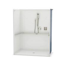 Aker 141299-000-002 - OPS-6036 ADA Compliant (without Seat) 60 in. x 36 in. x 76.625 in. 1-piece Alcove Shower with No S