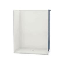 Aker 141301-000-002 - OPS-6034G 59 in. x 34 in. x 72.5 in. 1-piece Alcove Shower with No Seat, Center Drain in White