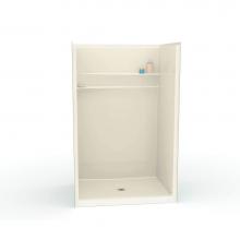 Aker 141304-000-004 - FHA 4836 SH 47.875 in. x 37.125 in. x 74.875 in. 1-piece Alcove Shower with No Seat, Center Drain