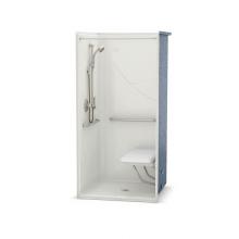 Aker 141328-L-000-002 - OPS-3636-RS MASS Compliant 36 in. x 36 in. x 76.625 in. 1-piece Alcove Shower with Left-hand Grab