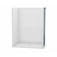 Aker 141336-000-002 - OPS-6036-RS - Base Model 60 in. x 36 in. x 76.625 in. 1-piece Alcove Shower with No Seat, Center D