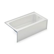 Aker 141350-L-000-007 - TO-3260 60 in. x 32 in. Rectangular Alcove Bathtub with Left Drain in Biscuit