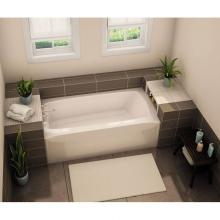 Aker 141351-L-000-002 - TO-3260 AFR 60 in. x 32 in. Rectangular Alcove Bathtub with Left Drain in White