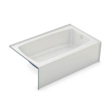 Aker 141352-L-000-004 - TO-3660 60 in. x 36 in. Rectangular Alcove Bathtub with Left Drain in Bone