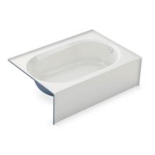 Aker 141354-L-000-007 - TO-4260 60 in. x 41 in. Rectangular Alcove Bathtub with Left Drain in Biscuit