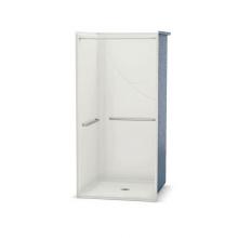 Aker 141378-L-000-002 - OPS-3636 with MASS Grab Bars 36 in. x 36 in. x 76.625 in. 1-piece Alcove Shower with Left-hand Gra